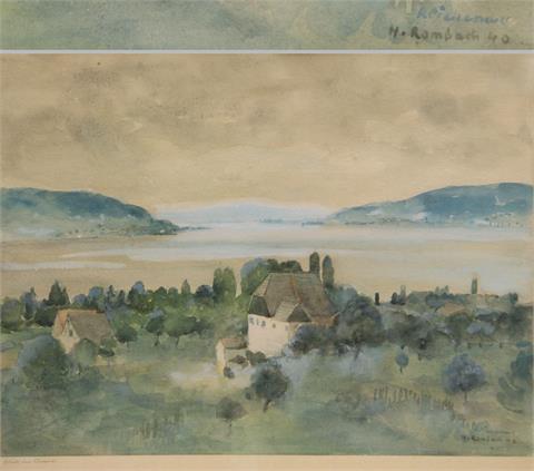 ROMBACH, HERMANN (1890 - 1970): Insel Reichenau im Bodensee.