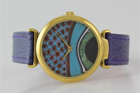 ALTANUS Armbanduhr, goldplattiert. Handaufzugwerk unter Sichtboden,