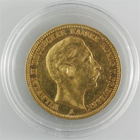 Preussen / Gold - 20 Mark 1901, Wilhelm II,