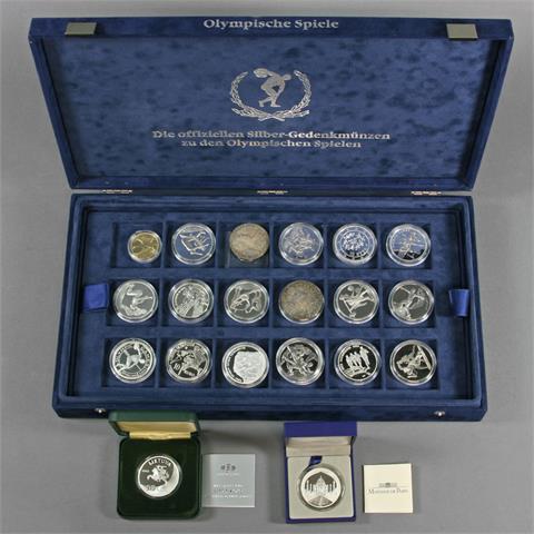 Münzbox 'Die offiziellen Silber-Gedenkmünzen zu den Olympischen Spielen,