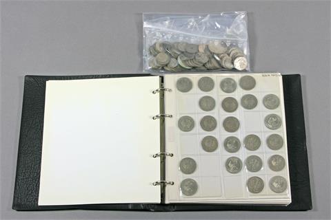 Konvolut Deutsches Reich/BRD  - 16 x 2 RM und weitere diverse Kleinmünzen des Deutschen Reiches anbei