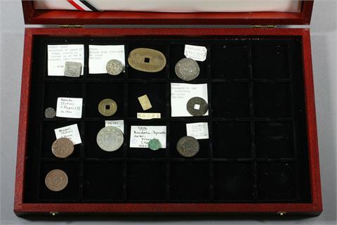 Konvolut - 13 Münzen, meist Asien, ab Frühmittelalter,