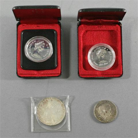 Kleinkonvolut Silber - u. a. Kanada, Kaiserreich, Österreich,