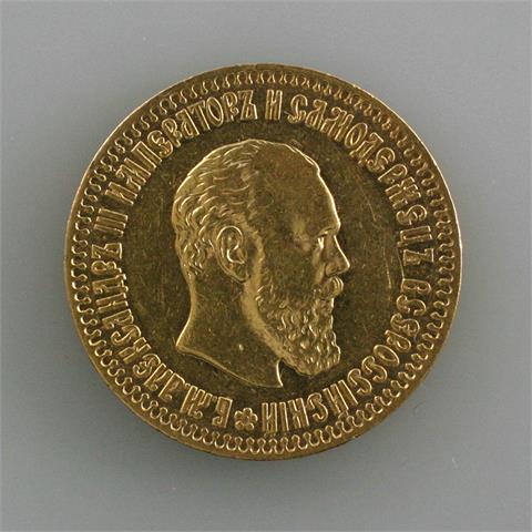 Russland - 10 Rubel 1894, GOLD, 12,87 Gr.,