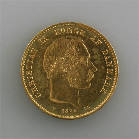 Dänemark - 20 Kronen 1873/C.S., GOLD, 8,96 Gr.,