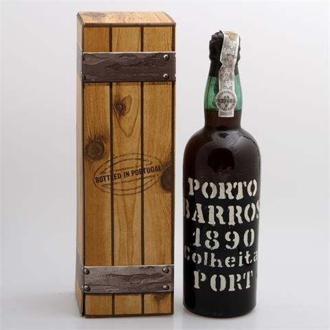 Flasche Portwein 'Porto Barros 1890 Colheita port'.