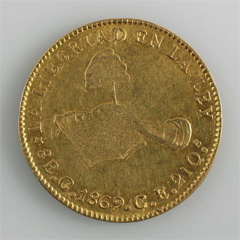 Mexiko/GOLD - 8 Escudos 1869, Culiacan,