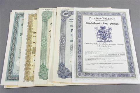 Historische Wertpapiere / Weimarer Republik - Sammlung von 20 Reichsbankschatz-Papieren,