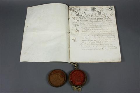 Lehnsbrief König Friedrich Wilhelm I. v. Preußen,