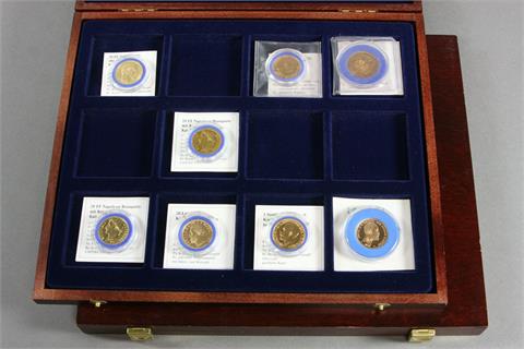 Gold / Europa - Schöne Sammlung von 10 Goldmünzen aus verschiedenen europäischen Staaten von 1810 bis 1932, Schwerpunkt