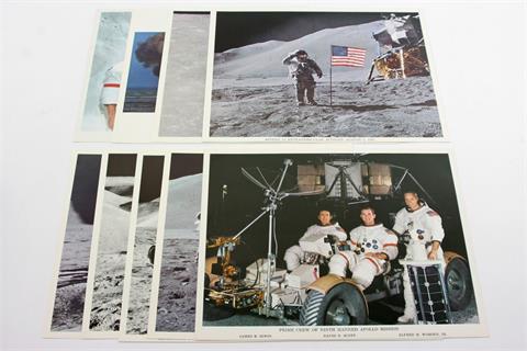 Thematik Raumfahrt 1970-er Jahre - 10 diverse Abbildungen der NASA v.a. Apollo 15-Mission