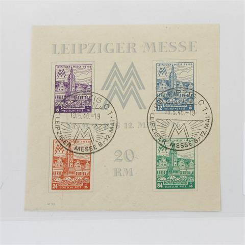 SBZ/West Sachsen - 1946, Blockausgabe