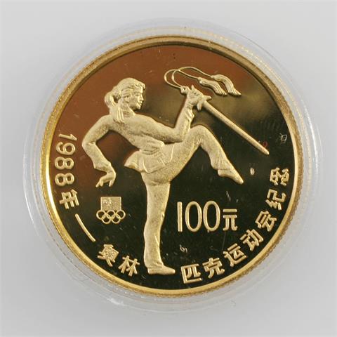 China/GOLD - 100 Yuan 1988,
