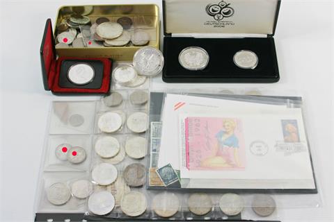 Fundgrube/Tüte - Diverse Münzen und Medaillen, einiges Silber,