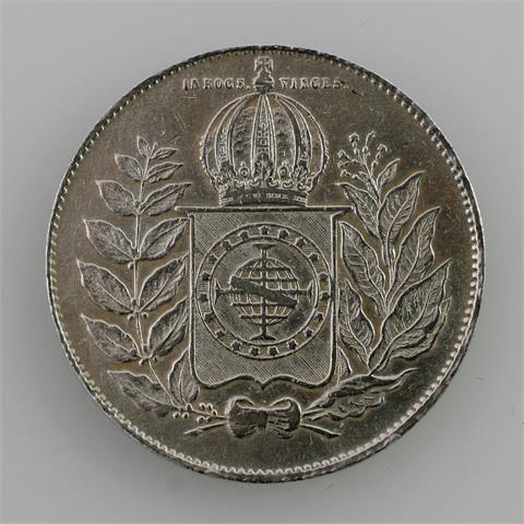 Brasilien - 1000 Reis 1849, Pedro II.,