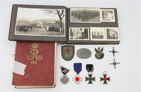 Deutsches Reich - Teilnachlass 1. und 2. Weltkrieg, darunter u.a. Eisernes Kreuz 2. Klasse 1914 und 1939,