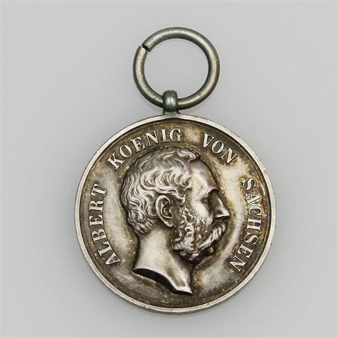 Sachsen - Medaille (M. Barduleck) 'Für Treue in der Arbeit', König Albert,