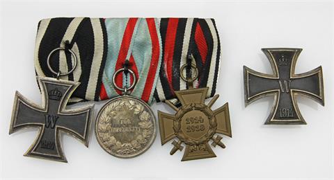 Deutsches Reich - Ordensschnalle mit 3 Dekorationen