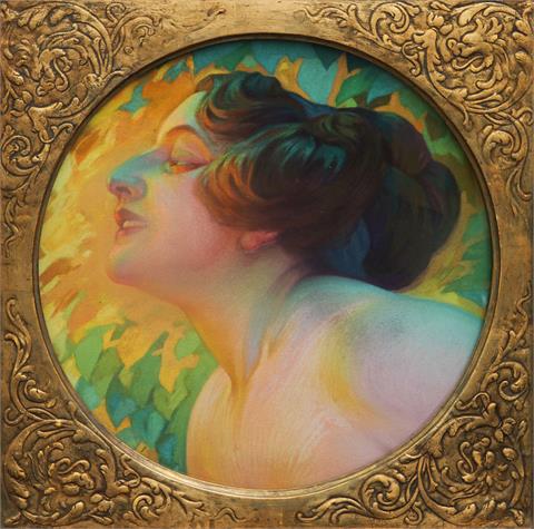 HABERMANN, HUGO VON (1849-1929) ATTR.: Porträt einer Dame.