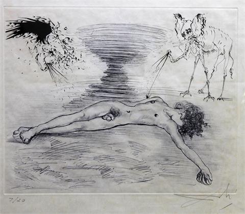 DALI, SALVADOR (1904-1989): "HYPNOS" aus "Mythologie", 1963/65.