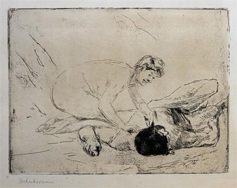 LIEBERMANN, MAX (1847-1935): Samson und Delilah, 1906.