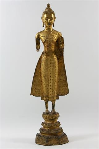 Bronze des Buddha. THAILAND, 19. Jh.