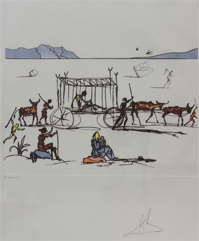 DALI, SALVADOR (1904-1989): "Judgment" aus der Folge "Historia de Don Quichote de la Mancha", 1981.