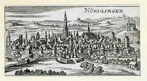 MERIAN, KASPAR (1627 - 1686): Ansicht Nördlingens, wohl um 1650.