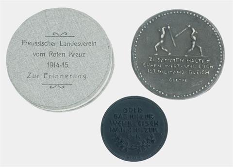 Medaille mit Etui - 'Preussischer Landesverein vom Roten Kreuz 1914-15, Zur Erinnerung',