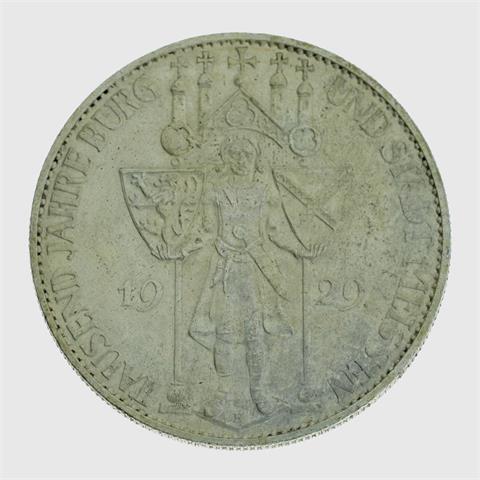 Weimarer Republik - 5 Reichsmark 1929 E, 1000 Jahre Burg und Stadt Meißen,