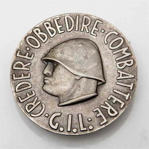 Abzeichen - 'Credere Obbedire Combattere G.I.L.' Mussolini,
