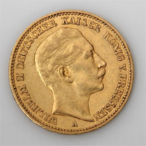 Preussen / Gold - 20 Mark 1902 A, Wilhelm II., 1888-1918,