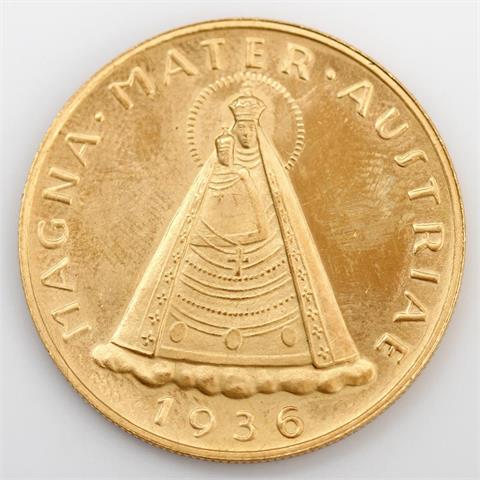 Österreich / Gold - 100 Schilling 1936, Madonna von Mariazell,