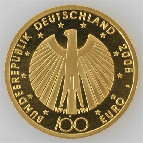 BRD - 100 Euro 2005, GOLD,