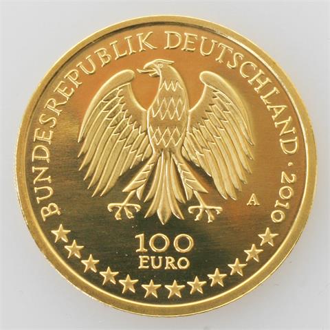 BRD / Gold - 100 Euro 2010 A, Würzburg,
