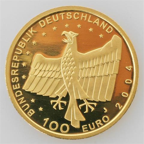 BRD / Gold - 100 Euro 2004 J, Bamberg,