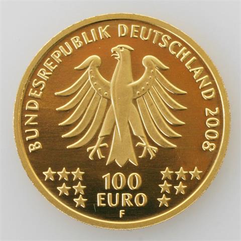 BRD / Gold - 100 Euro 2008 F, Goslar,