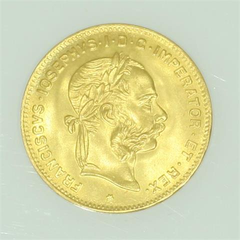 Österreich / Gold - 4 Florin 1892 NP,