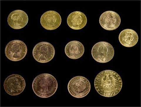 GOLD! - ca. 83,2 Gramm in Form von 13 Goldmünzen,