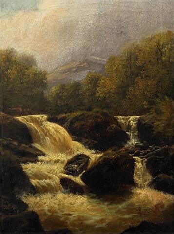 Landschafter (wohl England 19. Jh.): Wasserfall.