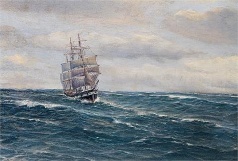 RUSCH, E. (1886-1955): Windjammer auf hoher See, 1920.