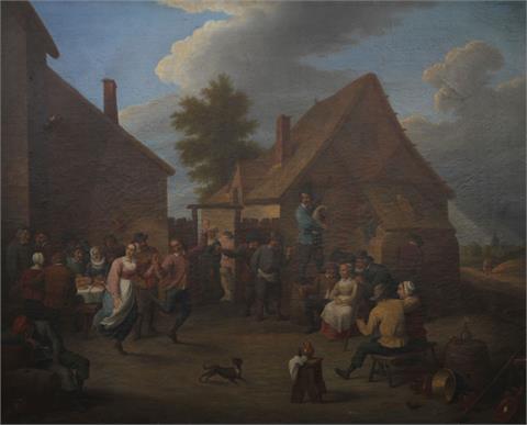 KOPIST, 19. Jh.: Bauerntanz/nach einem Gemälde von David Teniers d. J.