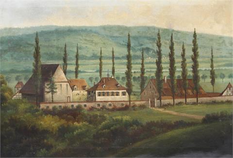 Landschafter (19. Jh.): Blick auf das ehemalige Kloster Sirnau/Esslingen.