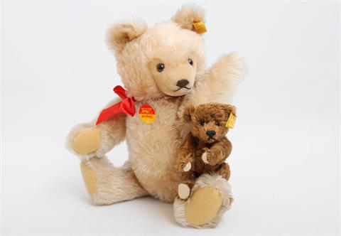 STEIFF zwei Teddy-Bären, verschiedene Größen.