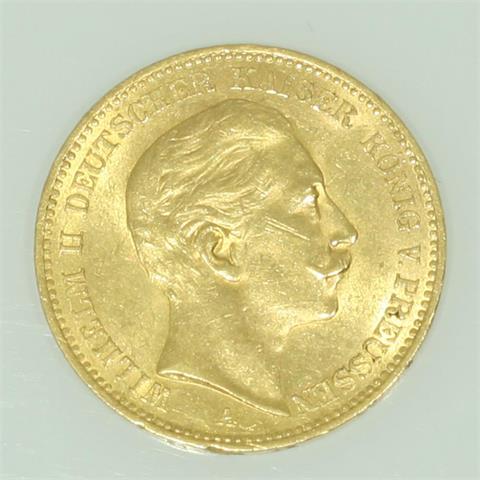 Deutsches Reich/GOLD - 20 Mark 1904 A, Wilhelm II. v. Preußen,