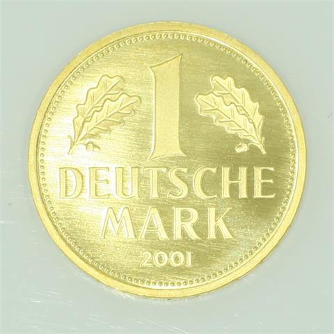BRD / Gold - 1 DM in Gold 2001 F,