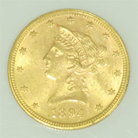 USA/GOLD - 10 Dollars 1894 Liberty Head,