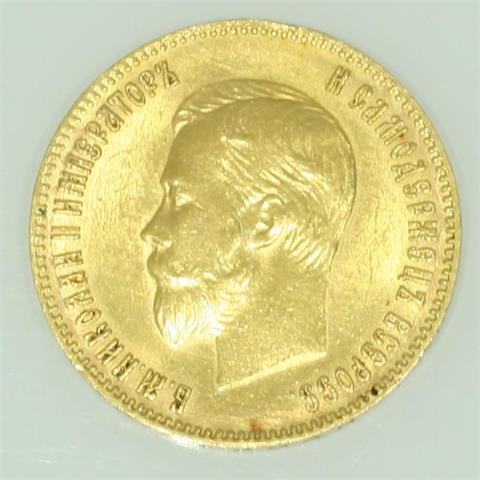 Russland/GOLD - 10 Rubel 1902, Nikolaus II.,