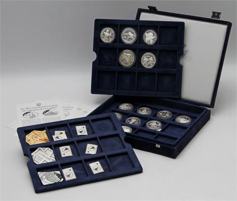 China - Box 'Die offiziellen Silber-Gedenkmünzen der Volksrepublik China',