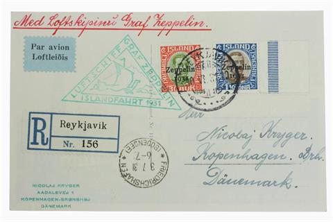 Dt. Reich ZEPPELIN - Islandfahrt 1931, Rückfahrt!